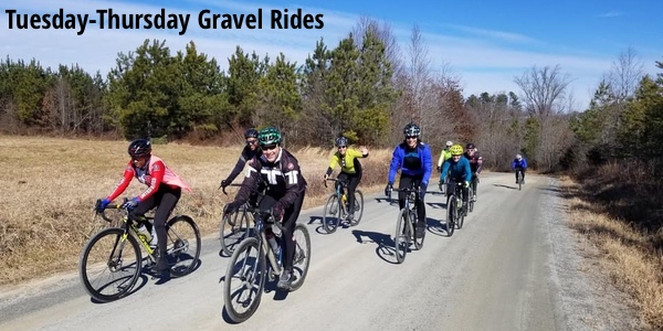 Winter Tuesday-Thursday Gravel Rides